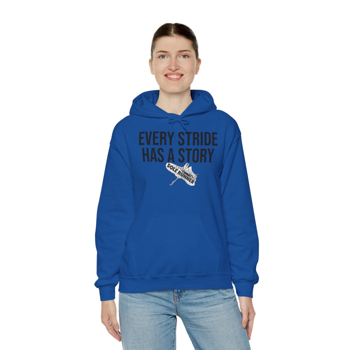 Every Stride Has A Story: Unisex Heavy Blend™ Hooded Sweatshirt