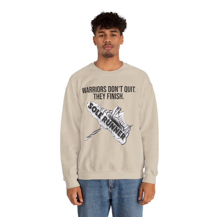 Warriors Don't Quit. They Finish.: Unisex Heavy Blend™ Crewneck Sweatshirt