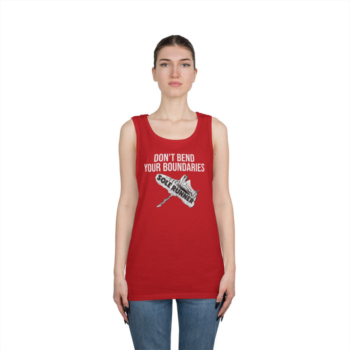Don't Bend Your Boundaries: Unisex Heavy Cotton Tank Top