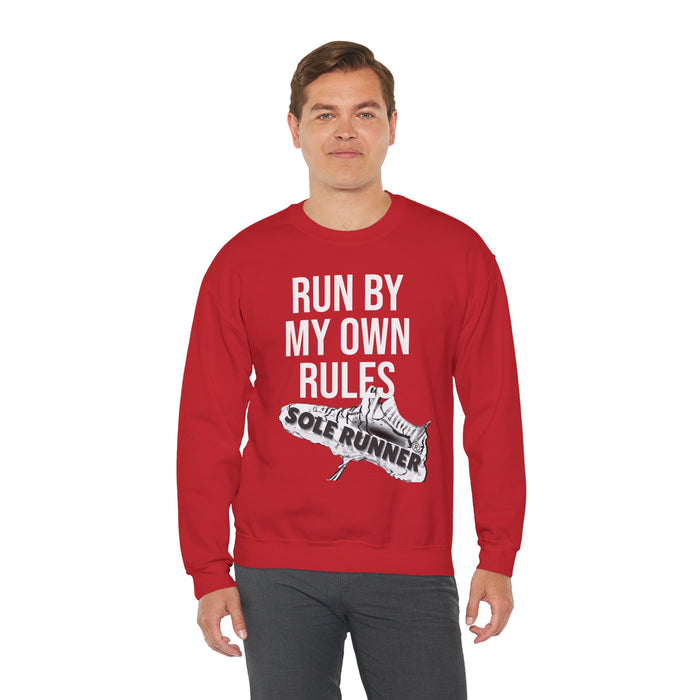 Run By My Own Rules: Unisex Heavy Blend™ Crewneck Sweatshirt