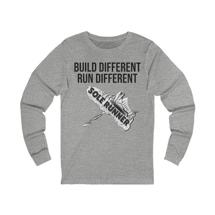Built Different. Runs Different: Unisex Jersey Long Sleeve Tee