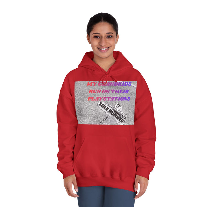 My Grandkids Run On Their Playstations: Unisex DryBlend® Hooded Sweatshirt
