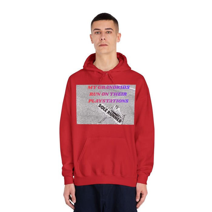 My Grandkids Run On Their Playstations: Unisex DryBlend® Hooded Sweatshirt