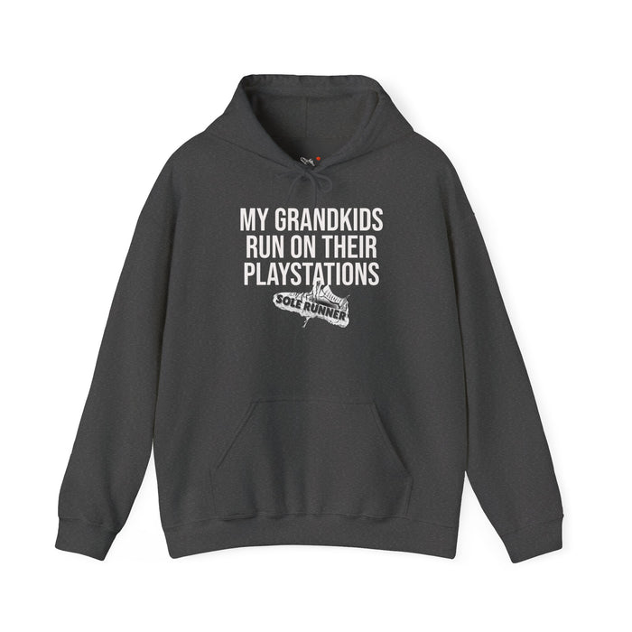 My Grandkids Run On Their PlayStations: Unisex Heavy Blend™ Hooded Sweatshirt