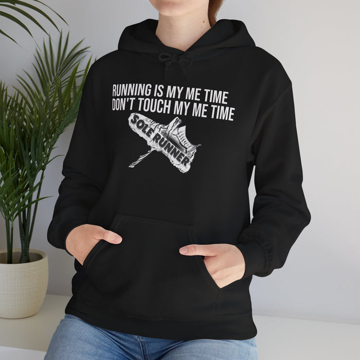 Running Is My Me Time. Don't Touch My Me Time: Unisex Heavy Blend™ Hooded Sweatshirt