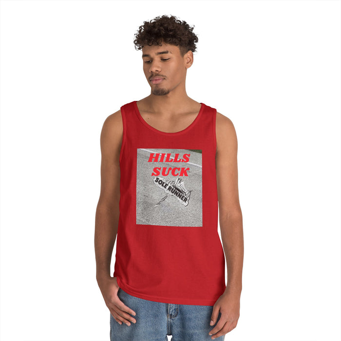 Hills Suck: Unisex Heavy Cotton Tank Top