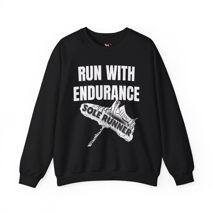 Run With Endurance: Unisex Heavy Blend™ Crewneck Sweatshirt
