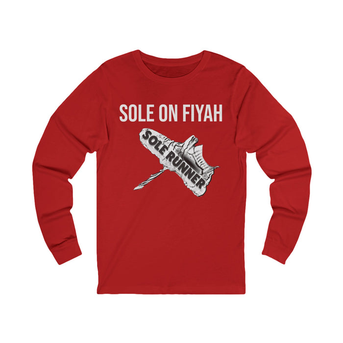 Sole On Fiyah: Unisex Jersey Long Sleeve Tee
