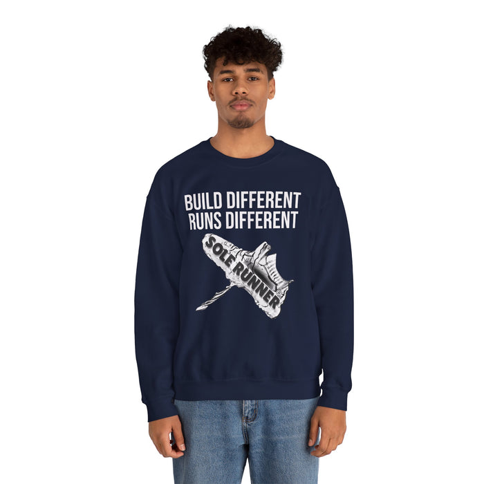 Built Different. Runs Different: Unisex Heavy Blend™ Crewneck Sweatshirt