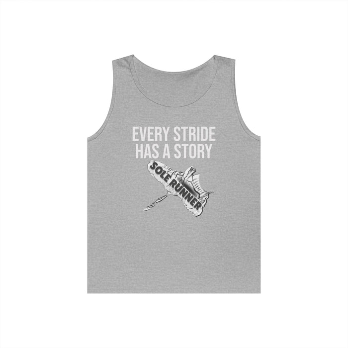 Every Stride Has A Story: Unisex Heavy Cotton Tank Top