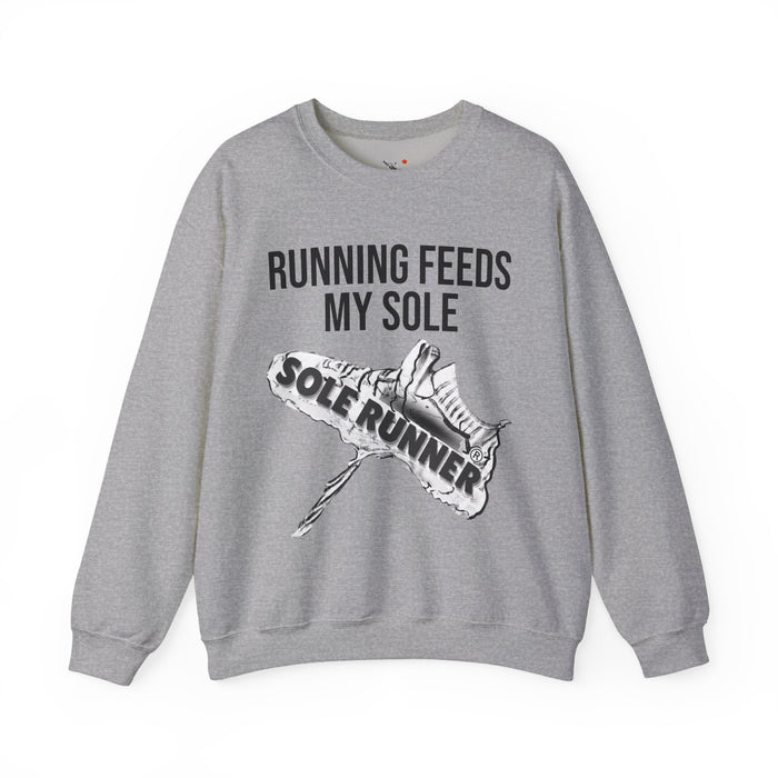 Running Feeds My Sole: Unisex Heavy Blend™ Crewneck Sweatshirt