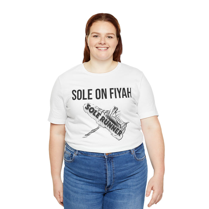 Sole On Fiyah: Unisex Jersey Short Sleeve Tee