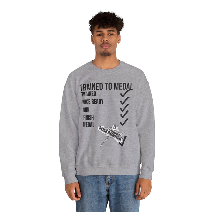 Trained To Medal: Unisex Heavy Blend™ Crewneck Sweatshirt