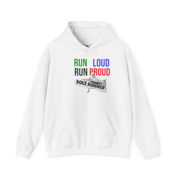 Run Loud Run Proud: Unisex Heavy Blend™ Hooded Sweatshirt