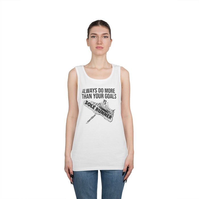 Always Do More Than Your Goal: Unisex Heavy Cotton Tank Top