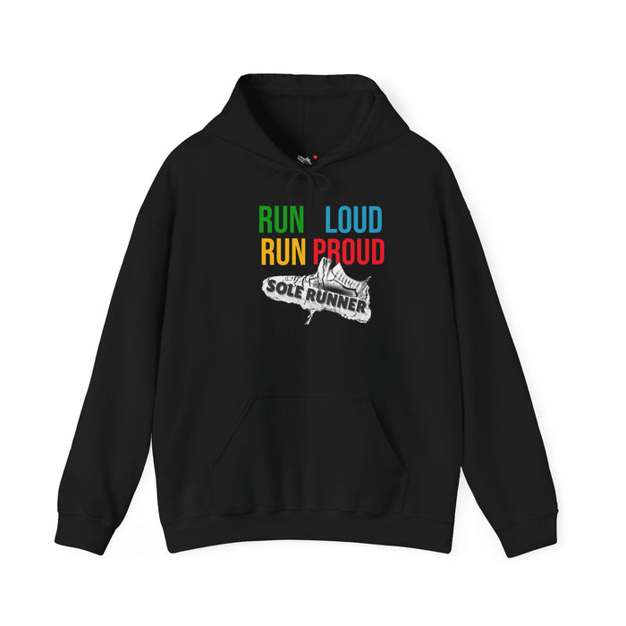 Run Loud Run Proud: Unisex Heavy Blend Hooded Sweatshirt