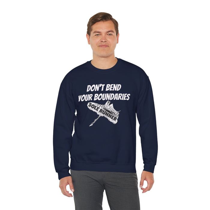 Don't Bend Your Boundaries: Unisex Heavy Blend™ Crewneck Sweatshirt