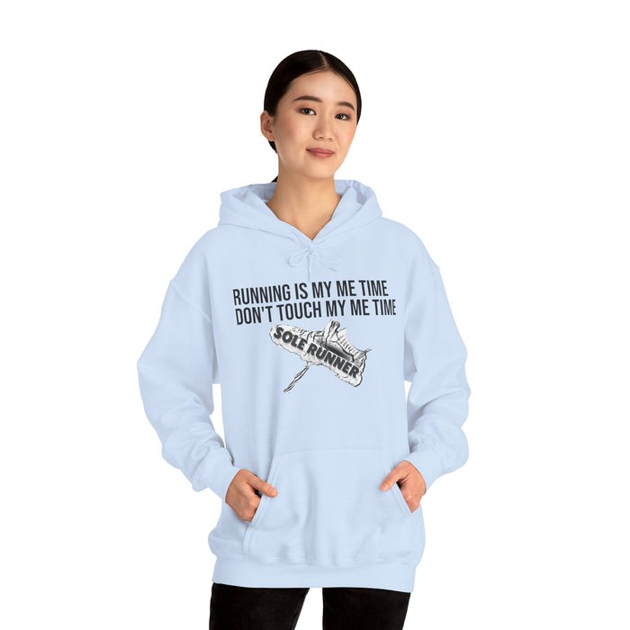 Running Is My Me Time. Don't Touch My Me Time: Unisex Heavy Blend™ Hooded Sweatshirt