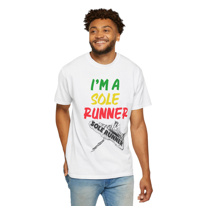 I'm A Sole Runner®-Rasta Colors: Unisex Garment-Dyed T-shirt