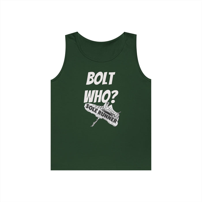 Bolt Who?: Unisex Heavy Cotton Tank Top