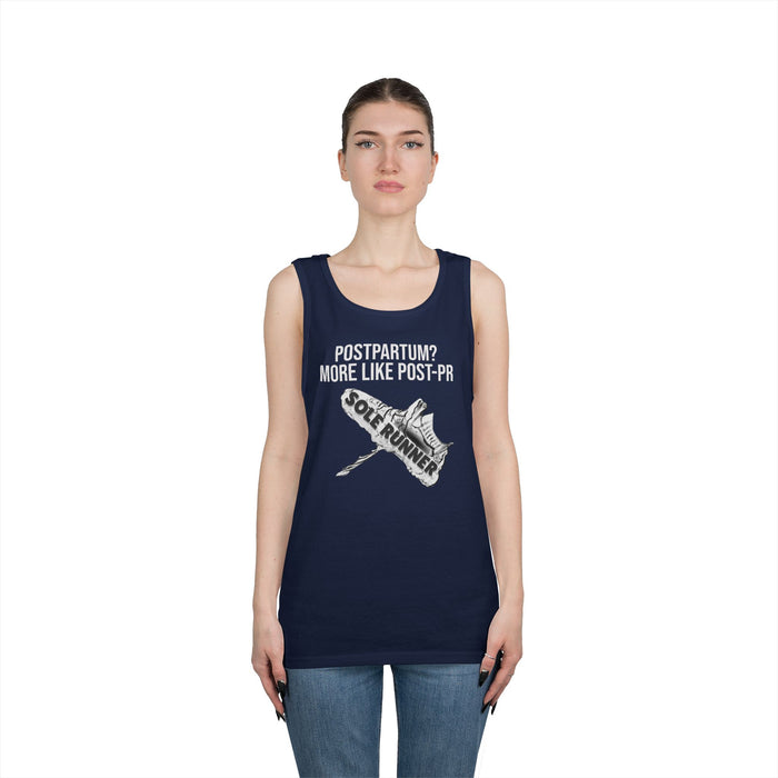 Postpartum? More Like Post-PR: Unisex Heavy Cotton Tank Top