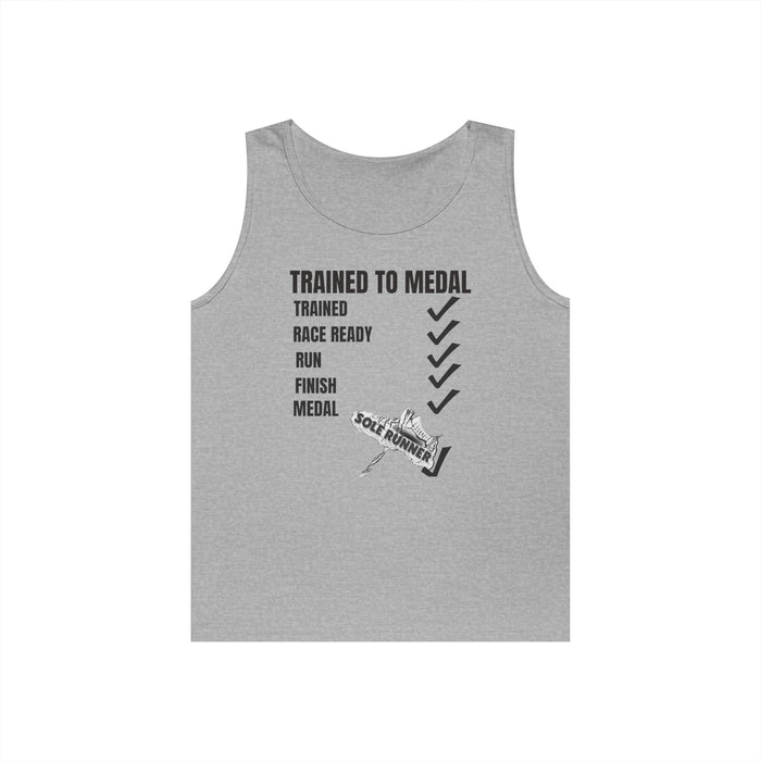 Trained To Medal: Unisex Heavy Cotton Tank Top