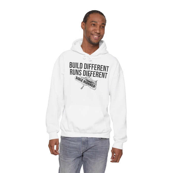 Built Different. Runs Different: Unisex Heavy Blend™ Hooded Sweatshirt
