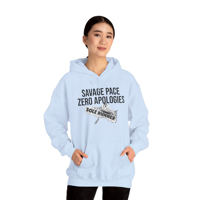 Savage Pace Zero Apologies: Unisex Heavy Blend™ Hooded Sweatshirt