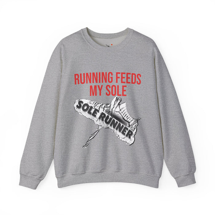 Running Feeds My Sole: Unisex Heavy Blend™ Crewneck Sweatshirt
