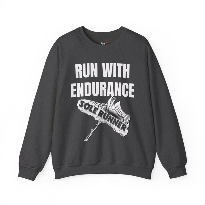 Run With Endurance: Unisex Heavy Blend™ Crewneck Sweatshirt