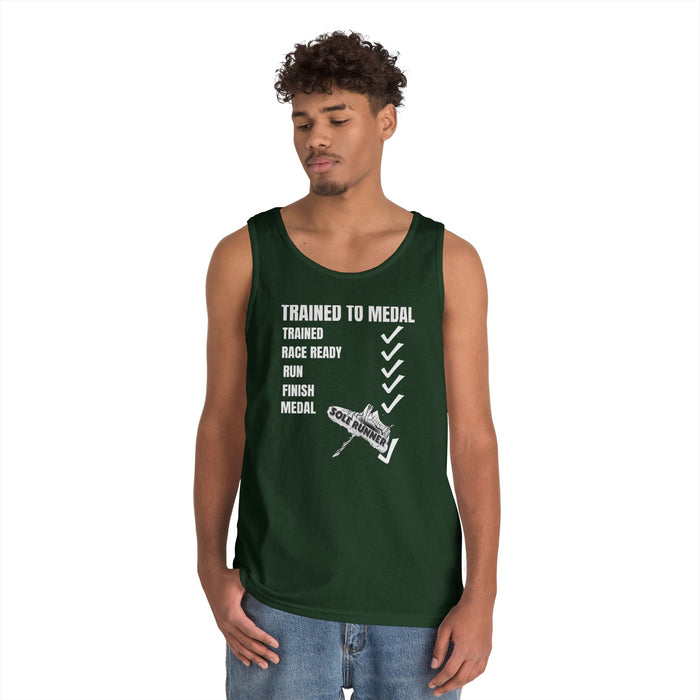 Trained To Medal: Unisex Heavy Cotton Tank Top
