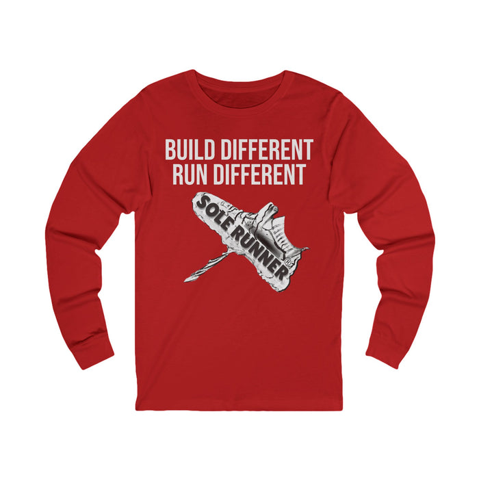 Built Different. Runs Different: Unisex Jersey Long Sleeve Tee