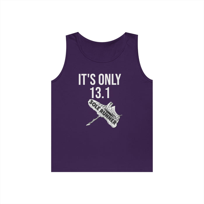It's Only 13.1: Unisex Heavy Cotton Tank Top