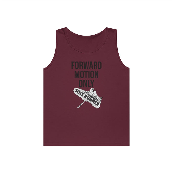 Forward Motion Only: Unisex Heavy Cotton Tank Top
