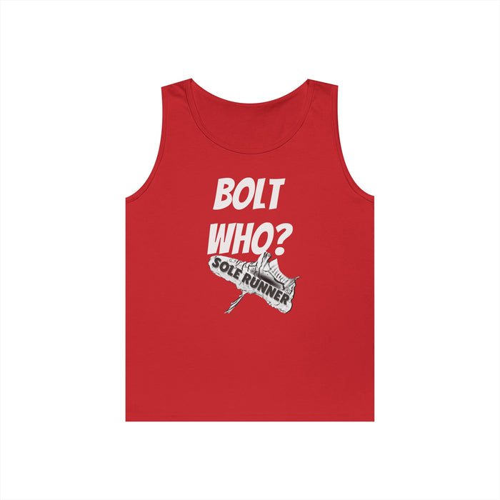 Bolt Who?: Unisex Heavy Cotton Tank Top