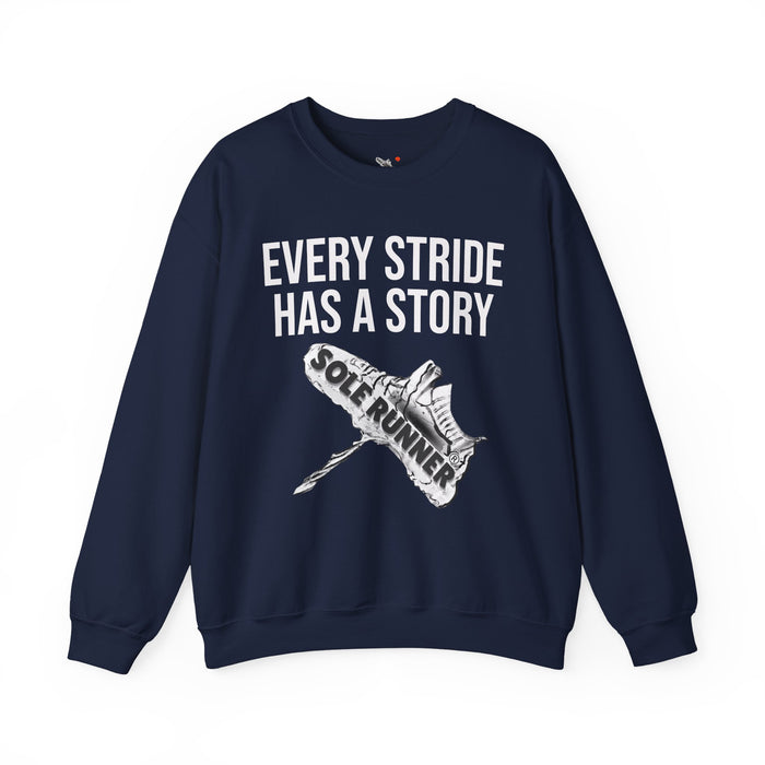 Every Stride Has A Story: Unisex Heavy Blend™ Crewneck Sweatshirt