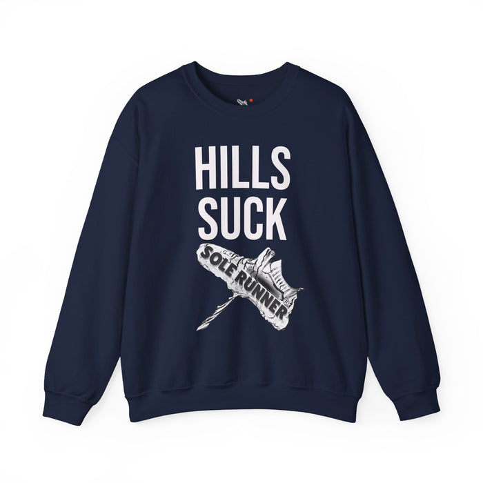 Hills Suck: Unisex Heavy Blend™ Crewneck Sweatshirt