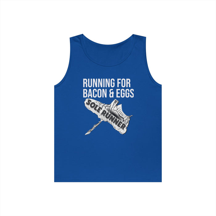 Running For Bacon & Eggs: Unisex Heavy Cotton Tank Top