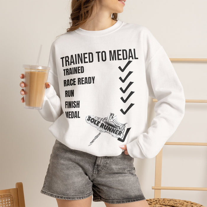 Trained To Medal: Unisex Heavy Blend™ Crewneck Sweatshirt