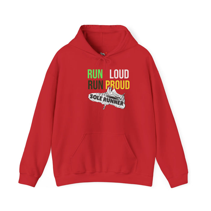 Run Loud Run Proud: Unisex Heavy Blend Hooded Sweatshirt