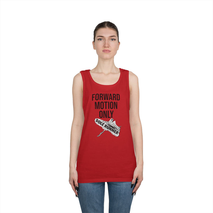 Forward Motion Only: Unisex Heavy Cotton Tank Top