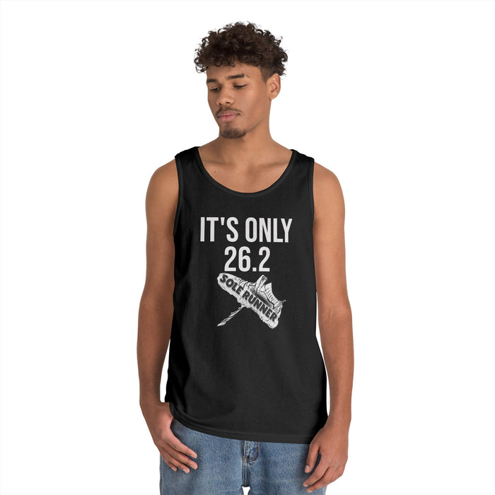 It's Only 26.2: Unisex Heavy Cotton Tank Top