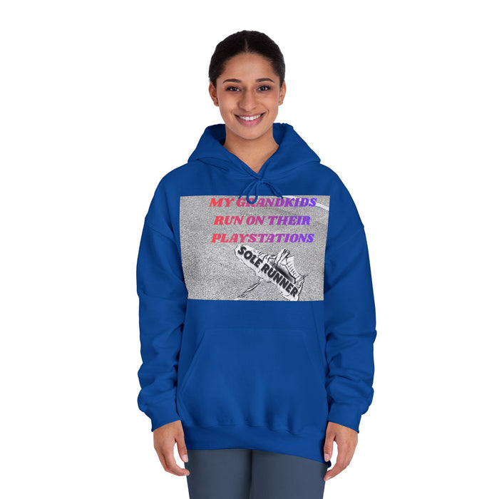 My Grandkids Run On Their Playstations: Unisex DryBlend® Hooded Sweatshirt