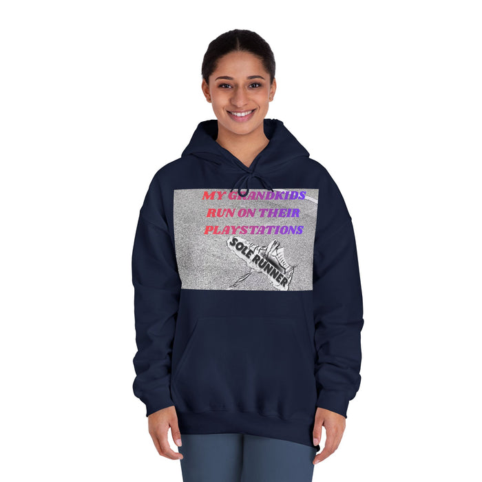 My Grandkids Run On Their Playstations: Unisex DryBlend® Hooded Sweatshirt