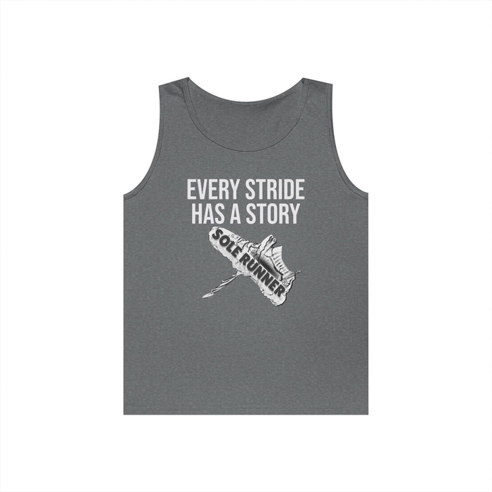 Every Stride Has A Story: Unisex Heavy Cotton Tank Top