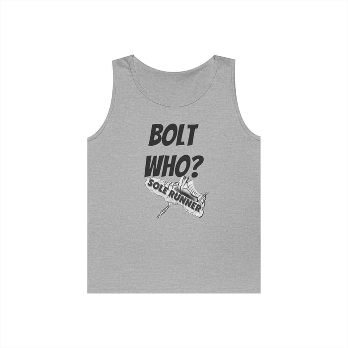 Bolt Who?: Unisex Heavy Cotton Tank Top