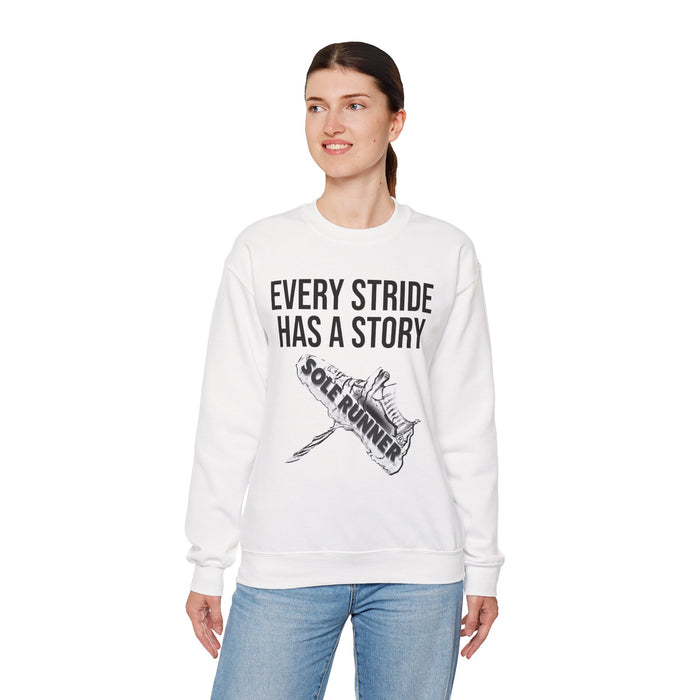 Every Stride Has A Story: Unisex Heavy Blend™ Crewneck Sweatshirt
