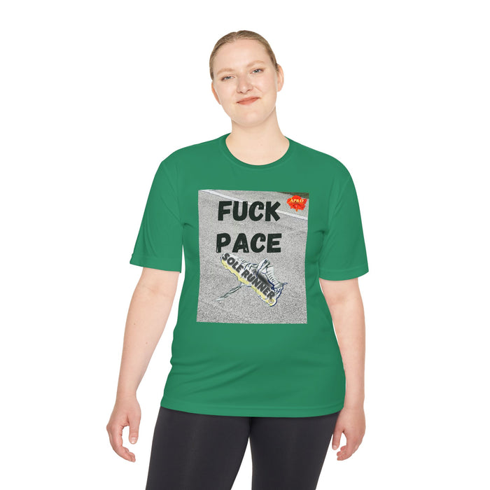 Fuck Pace-Whimsical Moisture Wicking Unisex T-Shirt For Runners