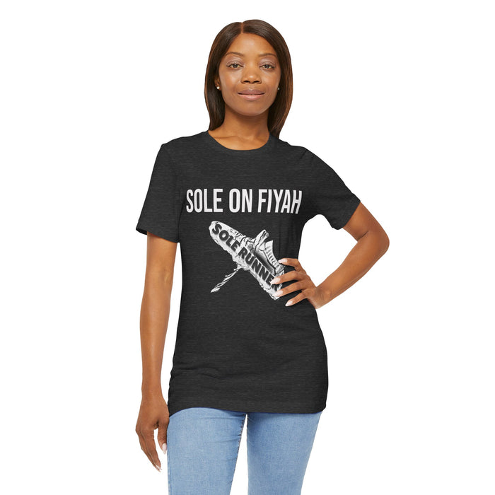 Sole On Fiyah: Unisex Jersey Short Sleeve Tee