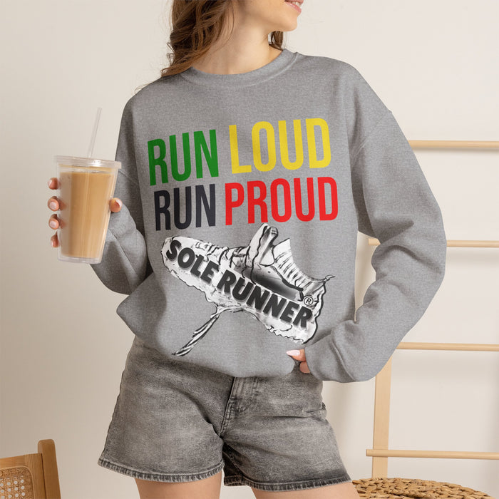 Run Loud Run Proud: Unisex Heavy Blend™ Crewneck Sweatshirt